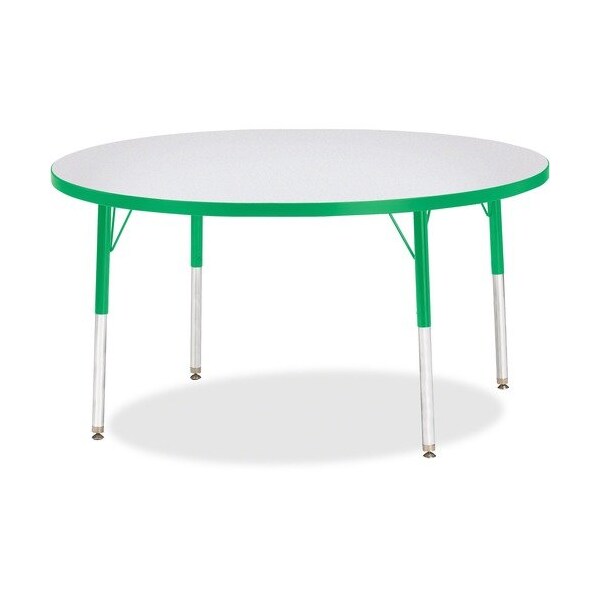 Jonti-Craft TABLE, ACTIVITY, 48inRND, GY/GN JNT6433JCA119 - main